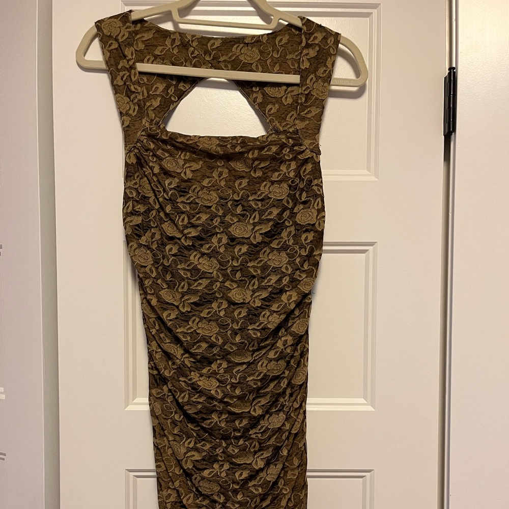 Ruched free people dress